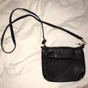 Small cross body black purse